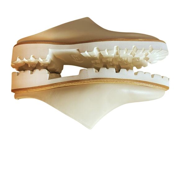 Nisolo Emilee Lug Mules Shoes Bone Leather Women's Size 8 - Picture 3 of 7